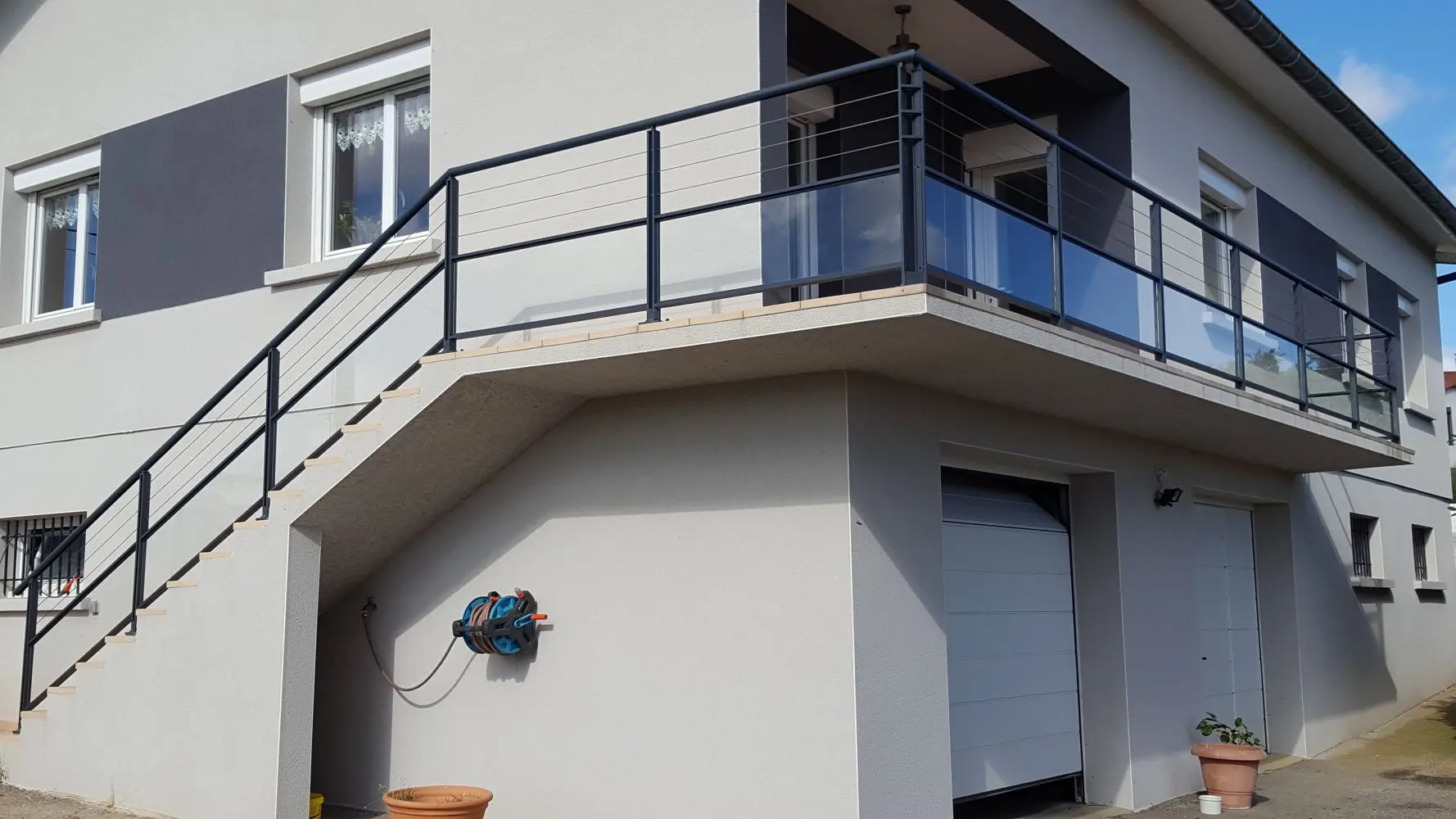 Garde-corps extérieur contemporain